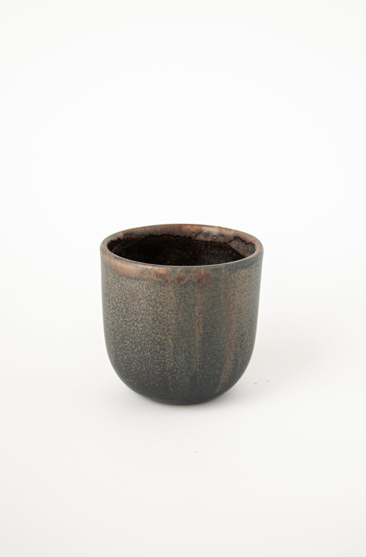 Rust Stoneware Coffee Tumbler