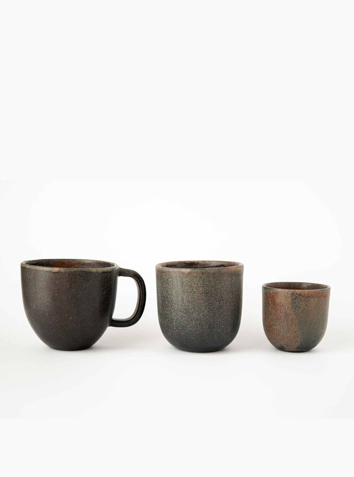 Rust Stoneware Espresso Coffee Cup