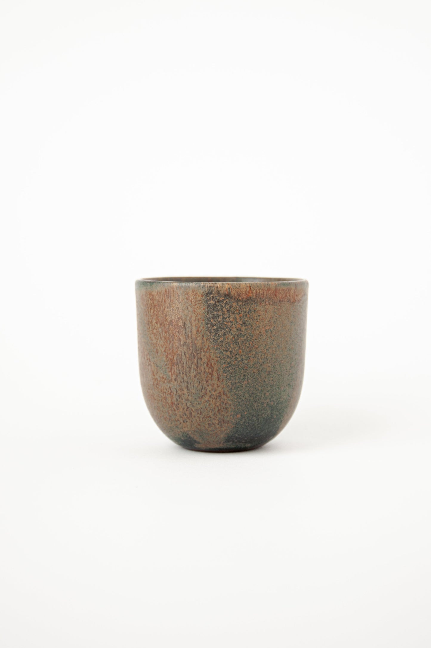 Rust Stoneware Espresso Coffee Cup