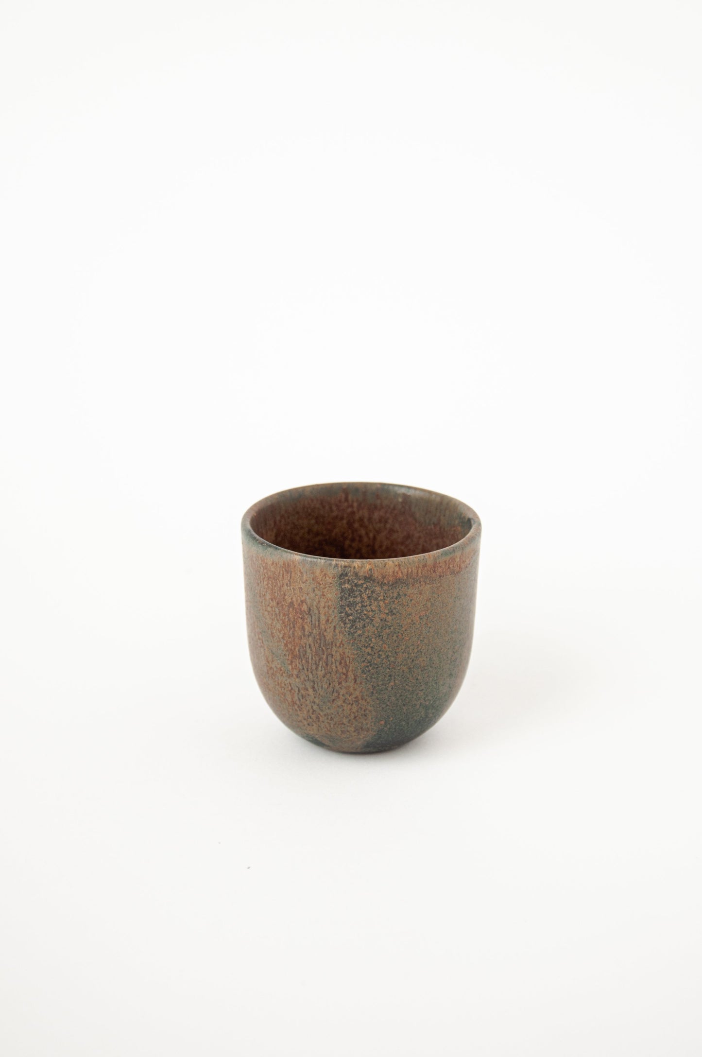 Rust Stoneware Espresso Coffee Cup