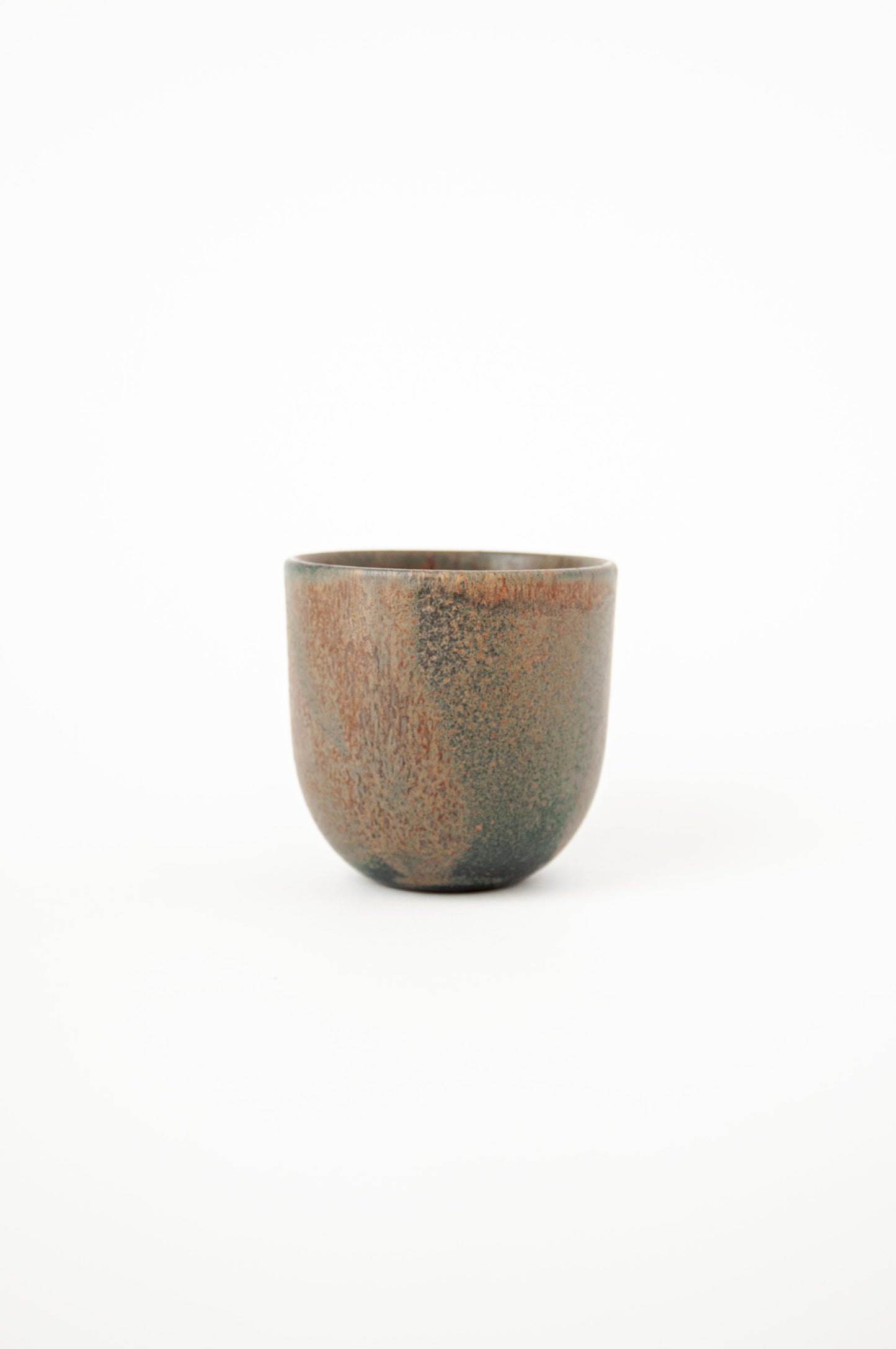 Rust Stoneware Espresso Coffee Cup