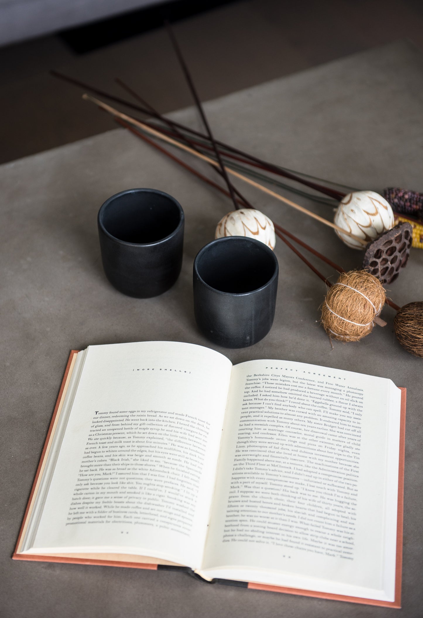 Black Matte Stoneware Coffee Tumbler