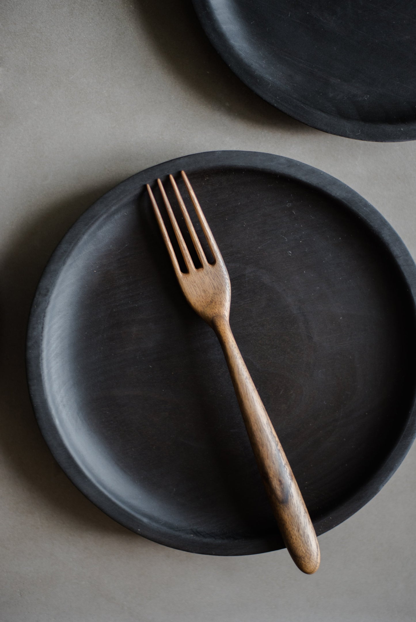 Walnut Wood Fork with Straight Handle