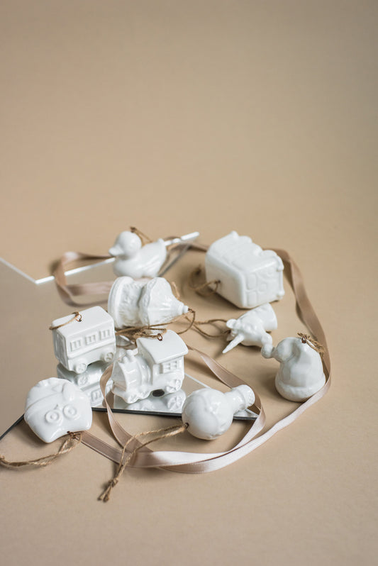 Handmade Porcelain Christmas Ornaments