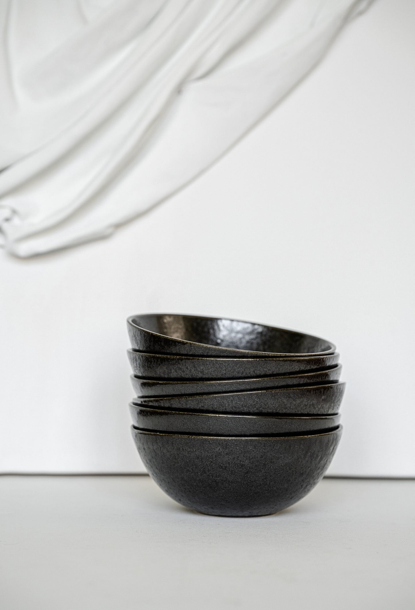 Black Stoneware Everyday Bowl