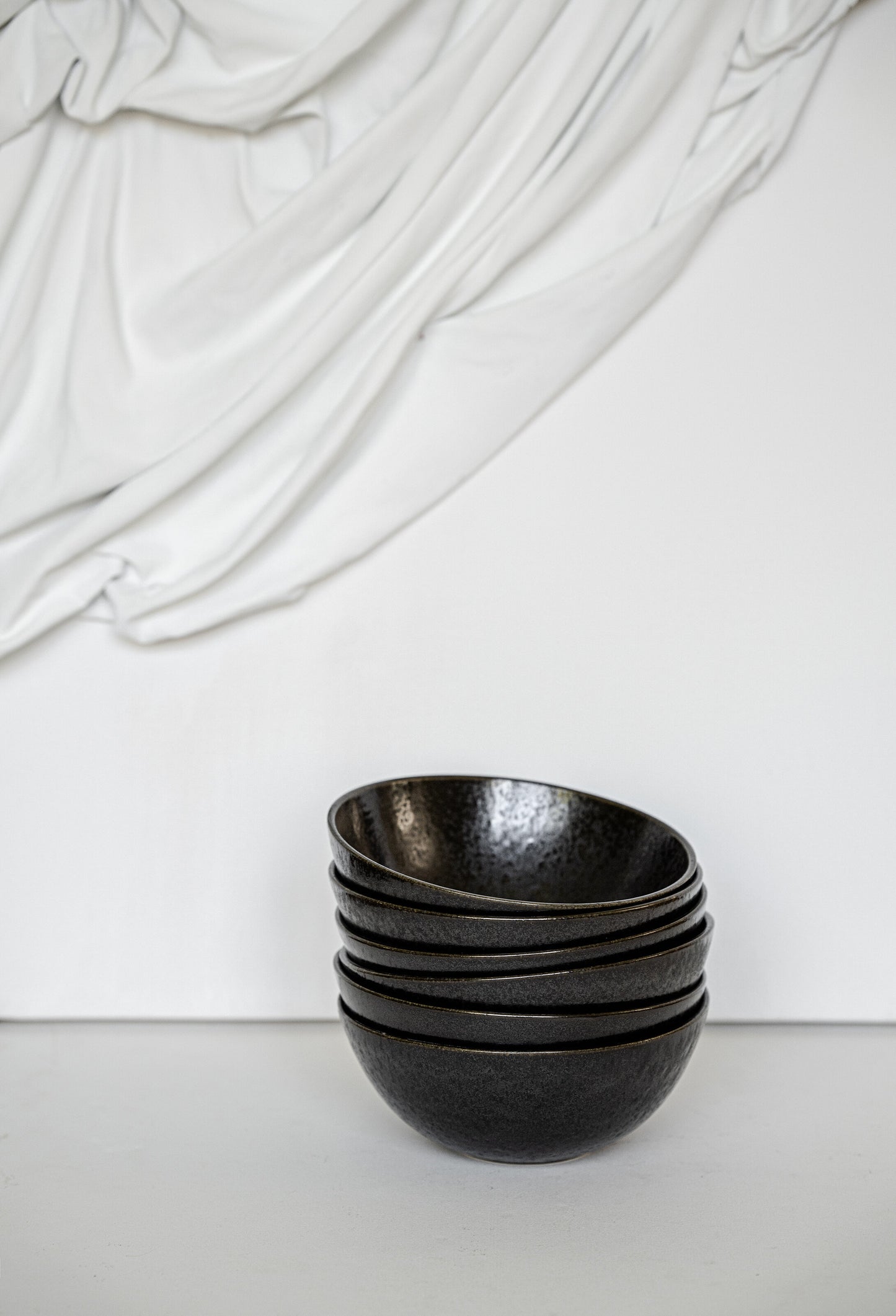 Black Stoneware Everyday Bowl