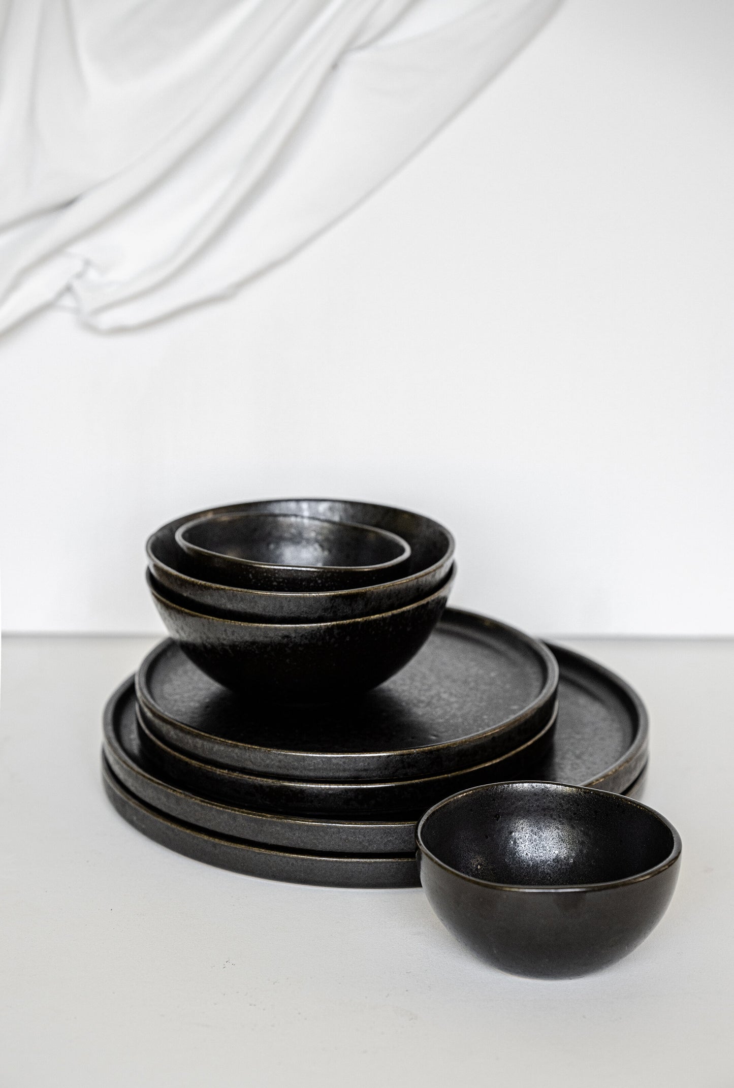 Black Stoneware Mini Bowl