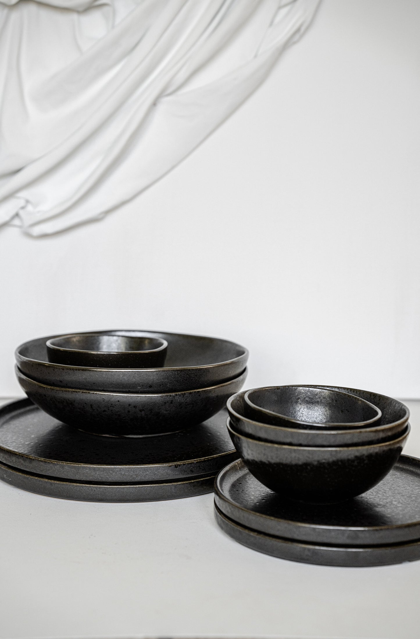 Black Stoneware Everyday Bowl