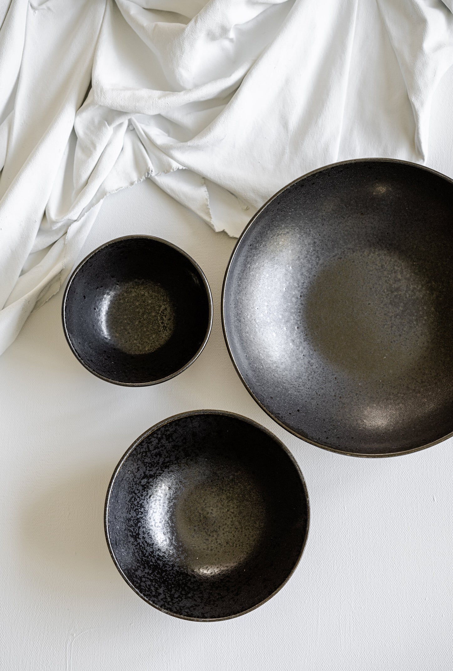 Black Stoneware Everyday Bowl