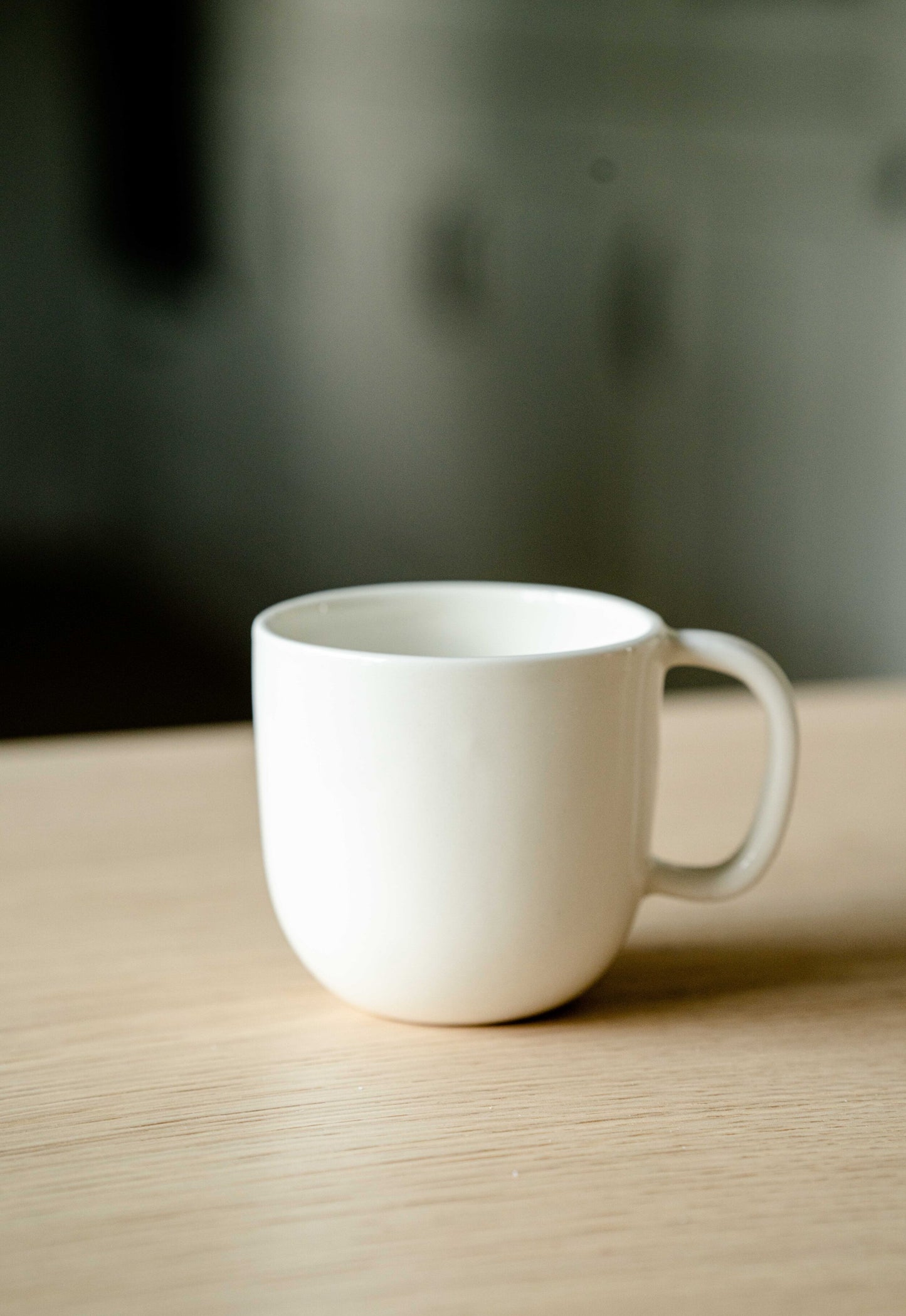 Handmade Porcelain Coffee Mug. OFF-WHITE