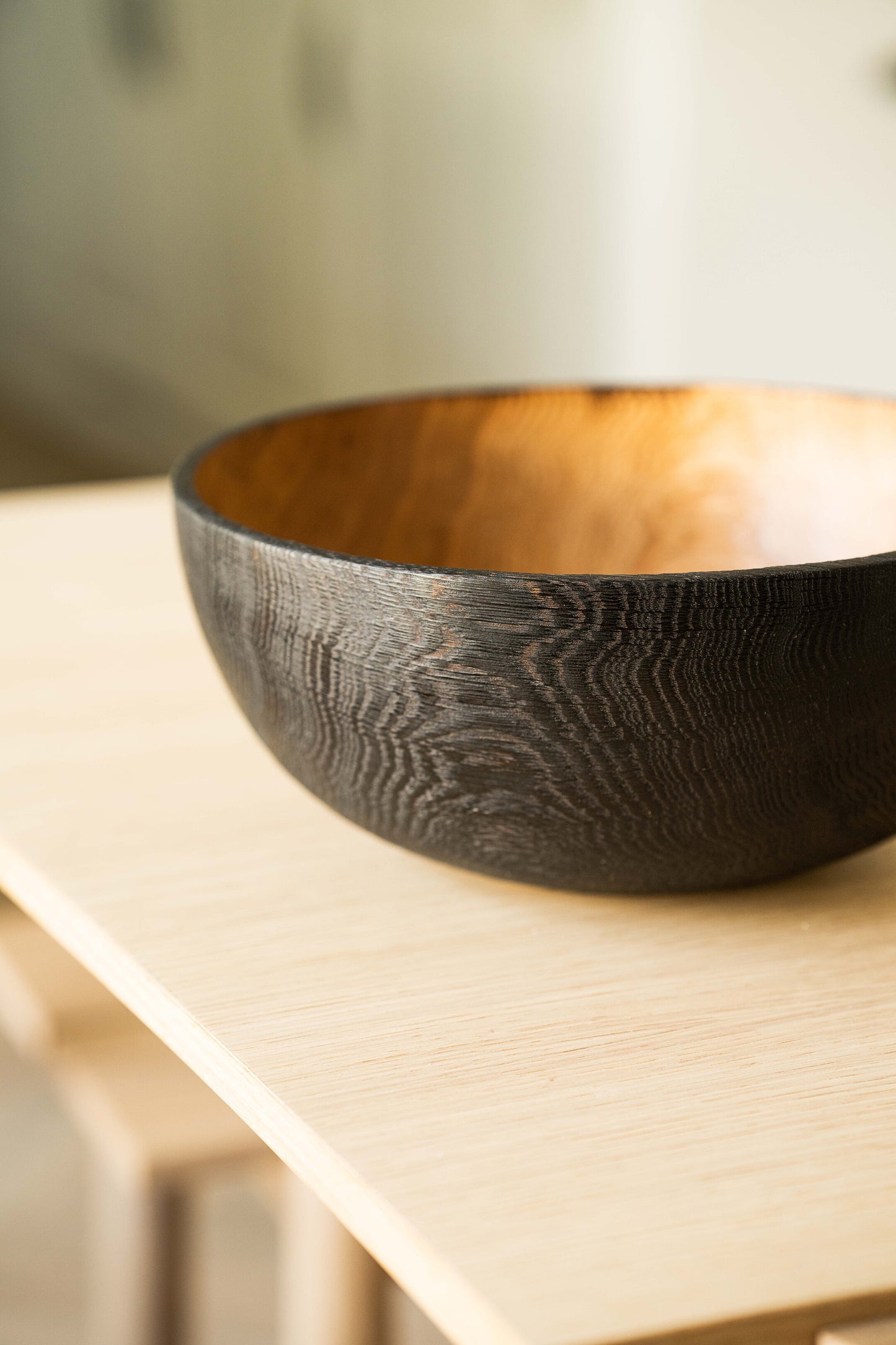 HandCarved Extra Large Charred Wooden Bowl (Copy)