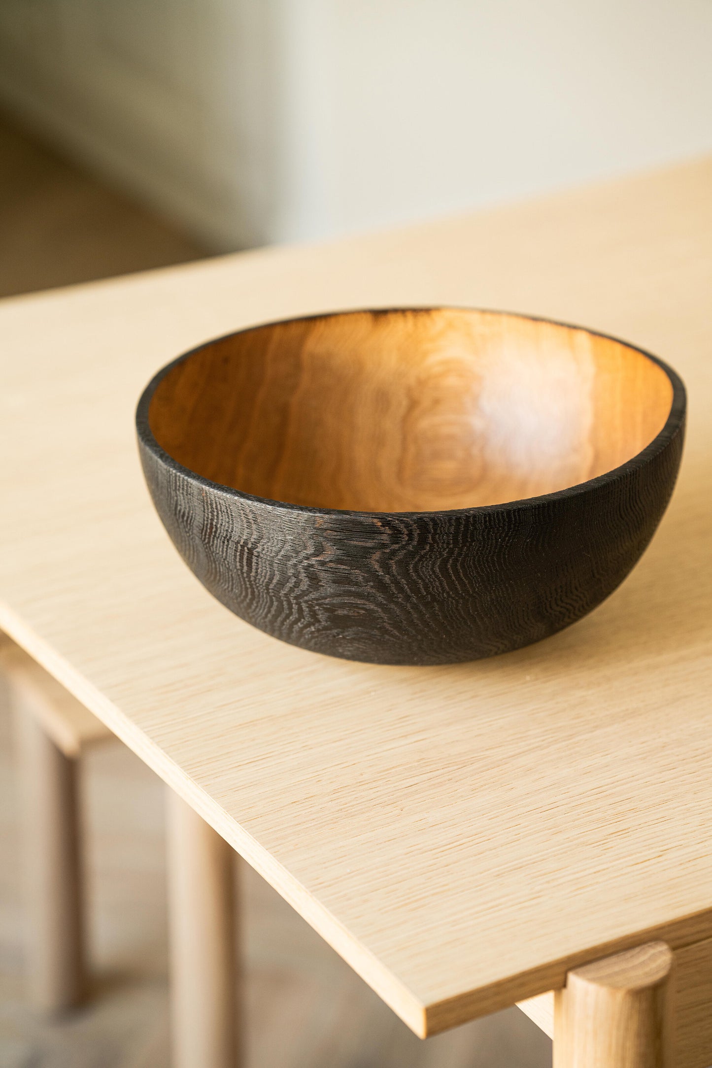 HandCarved Extra Large Charred Wooden Bowl (Copy)