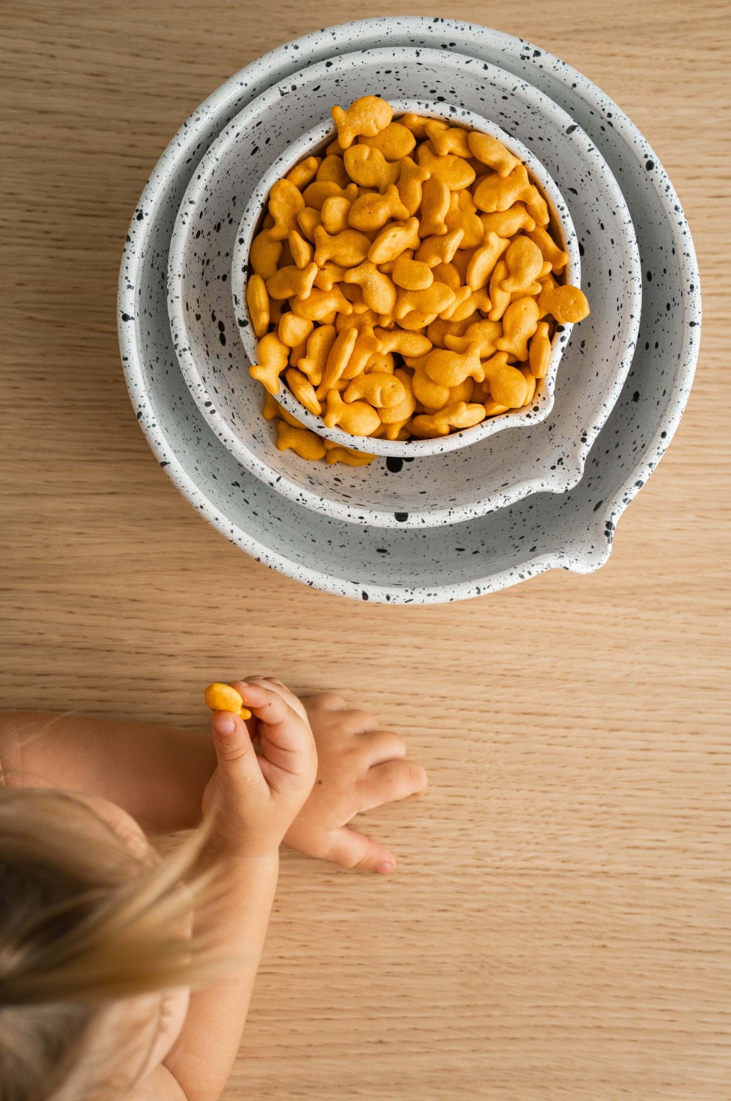 Deep Stoneware Mixing & Serving Nesting Bowl Set