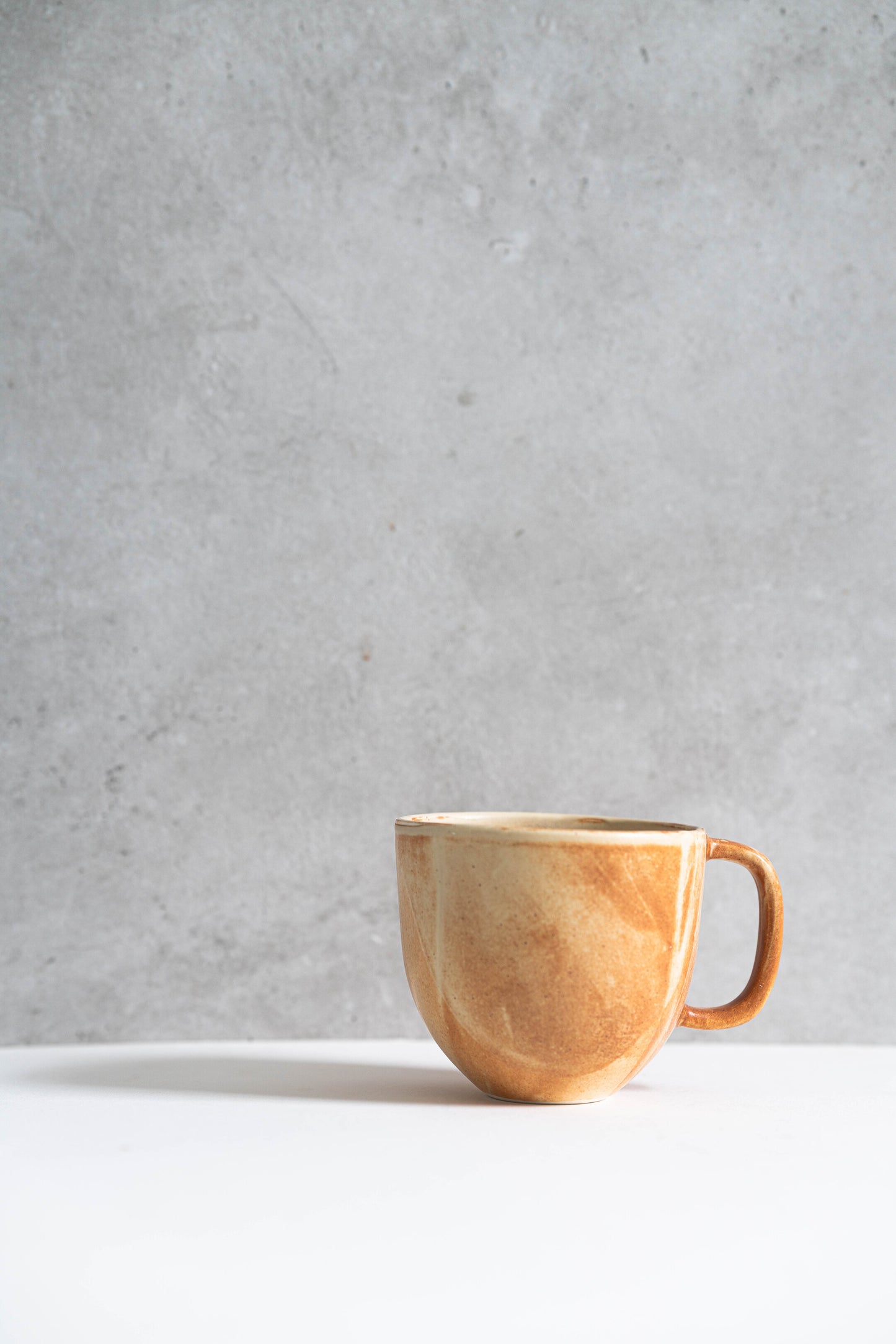 Beige Matte Stoneware Coffee Mug