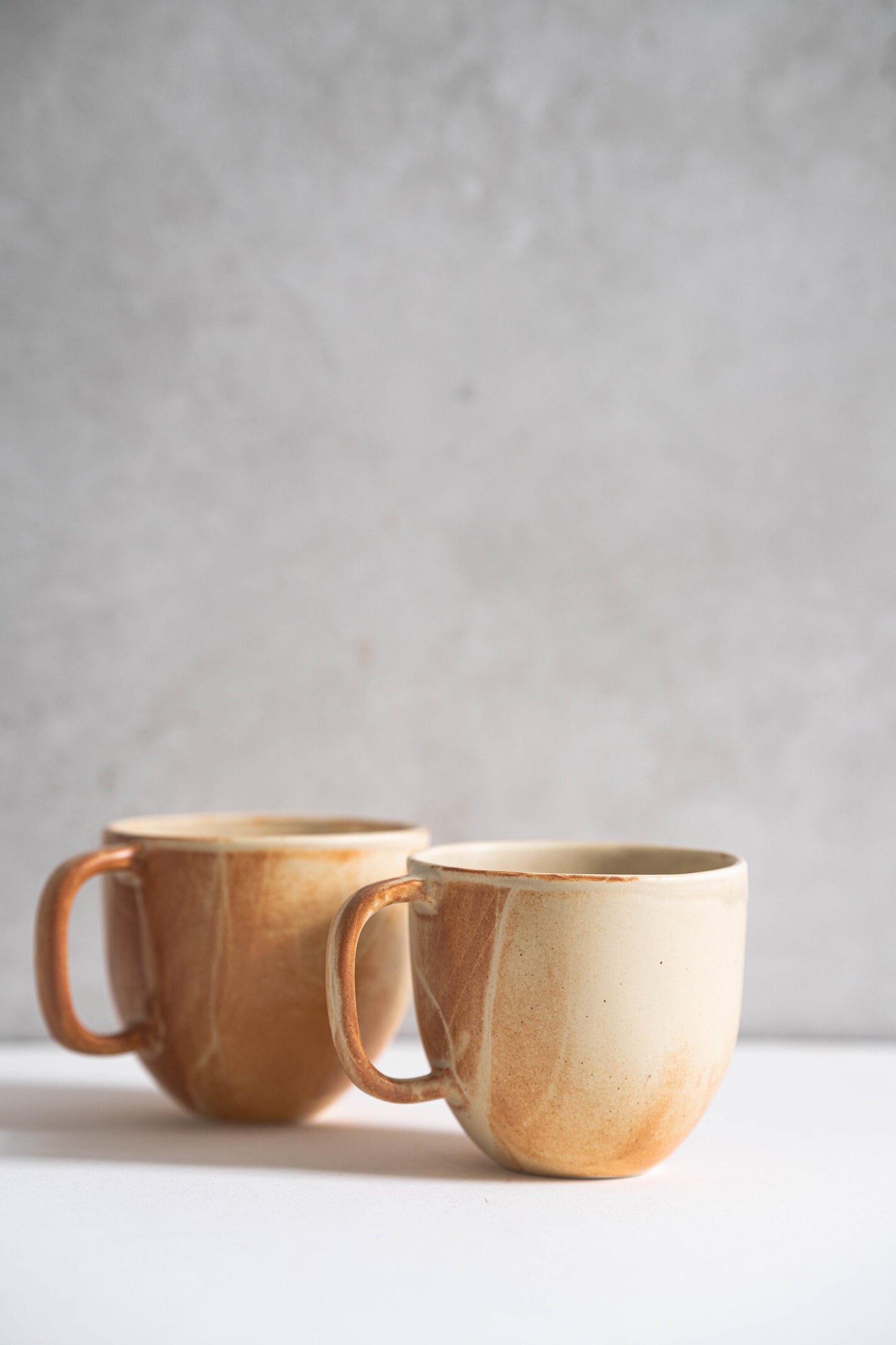 Beige Matte Stoneware Coffee Mug