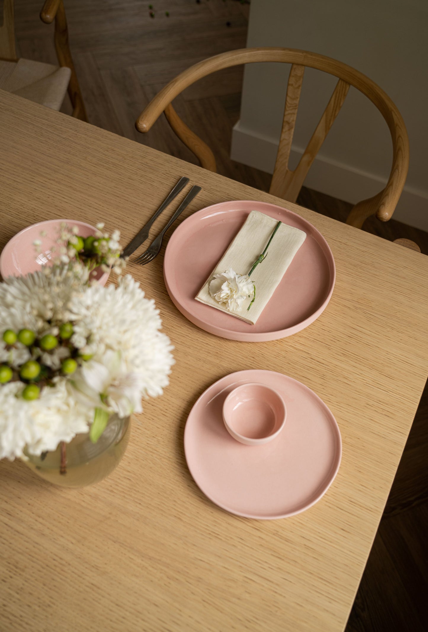 Handmade Porcelain Coffee Cup. Powder Pink