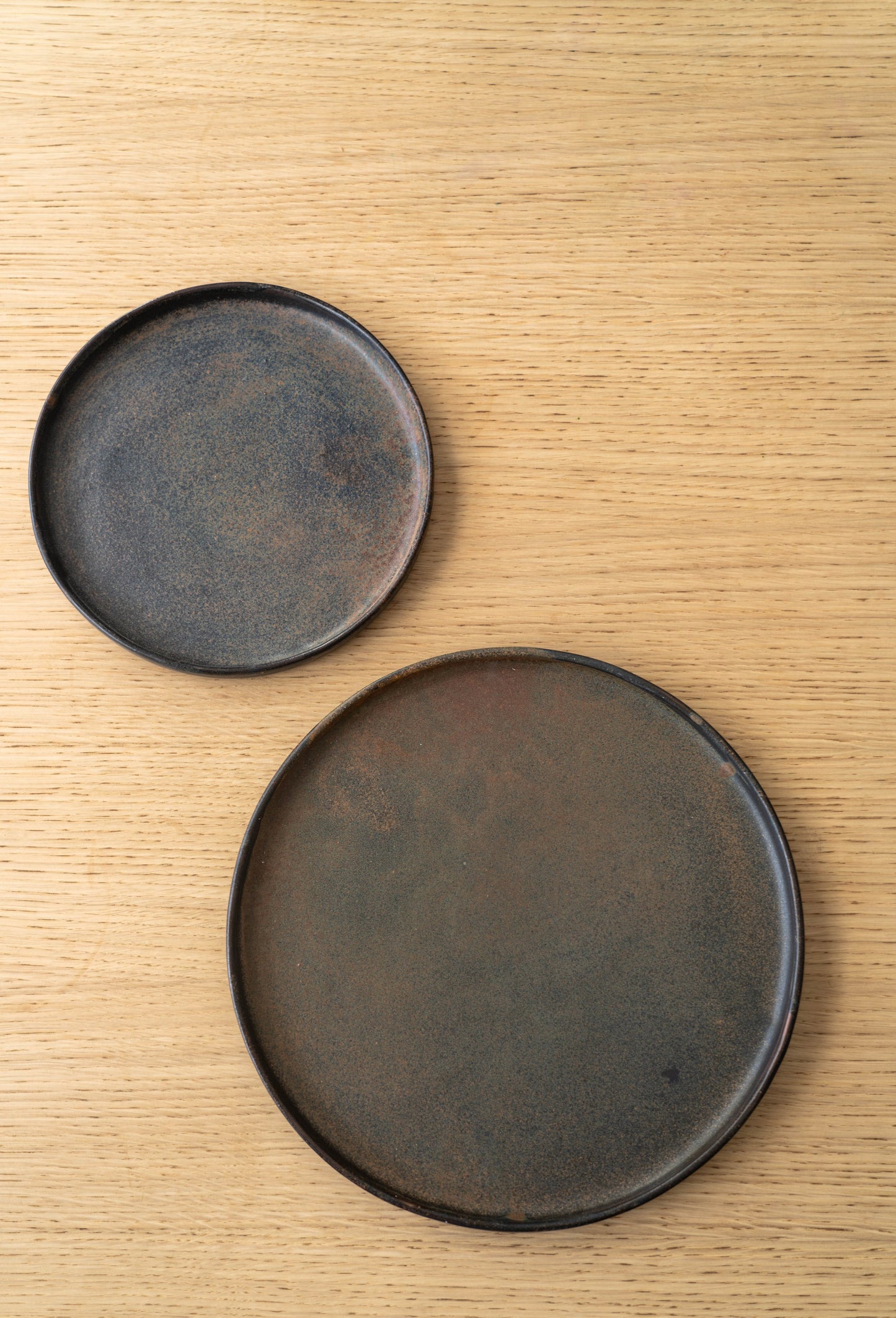 Rust Stoneware Dinner Plates