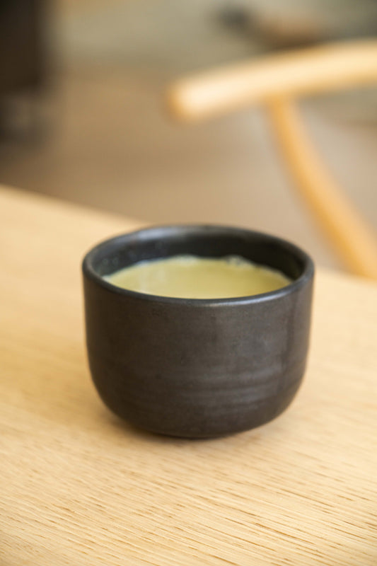 Black Matte Stoneware Matcha Bowl