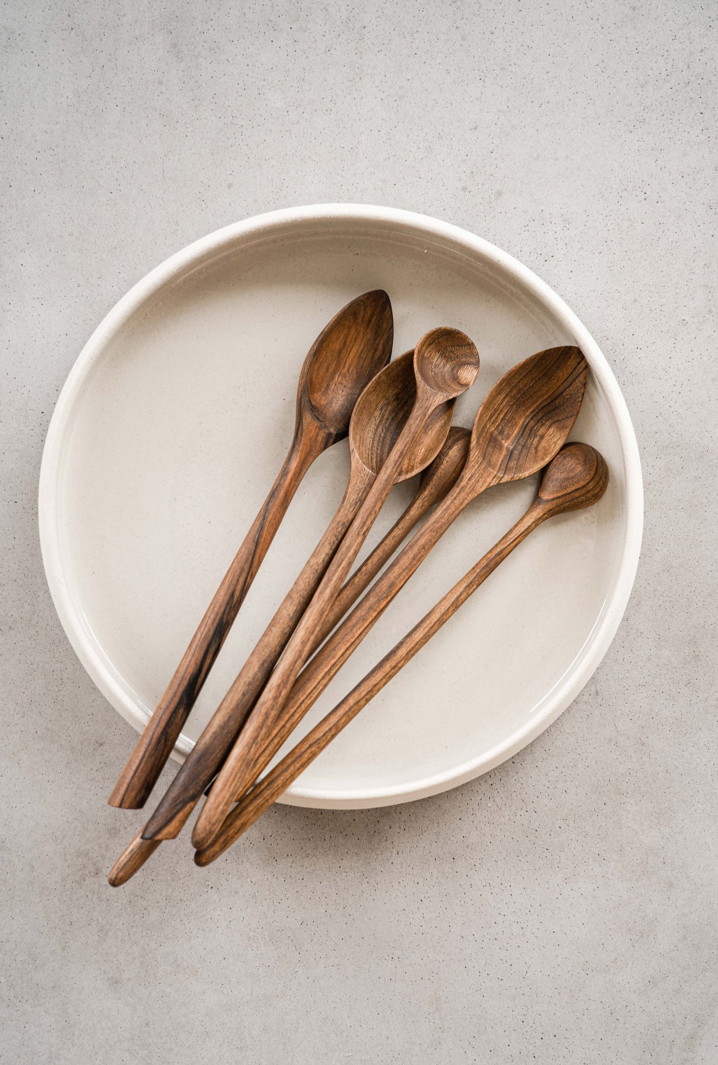 Handmade Stoneware Dinner Plates with High Sides and Transparent Glaze