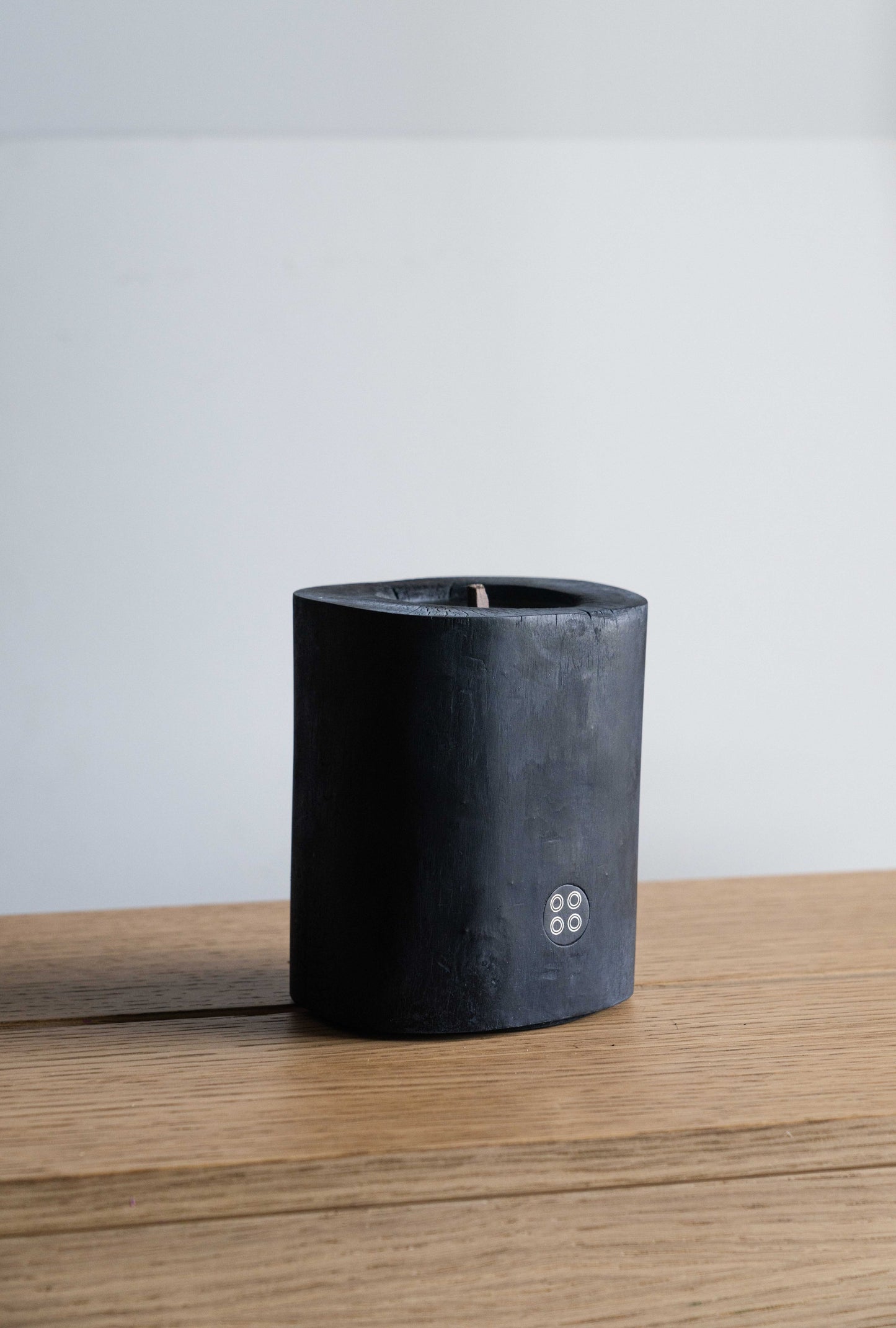 Black Illusions Wood Candle