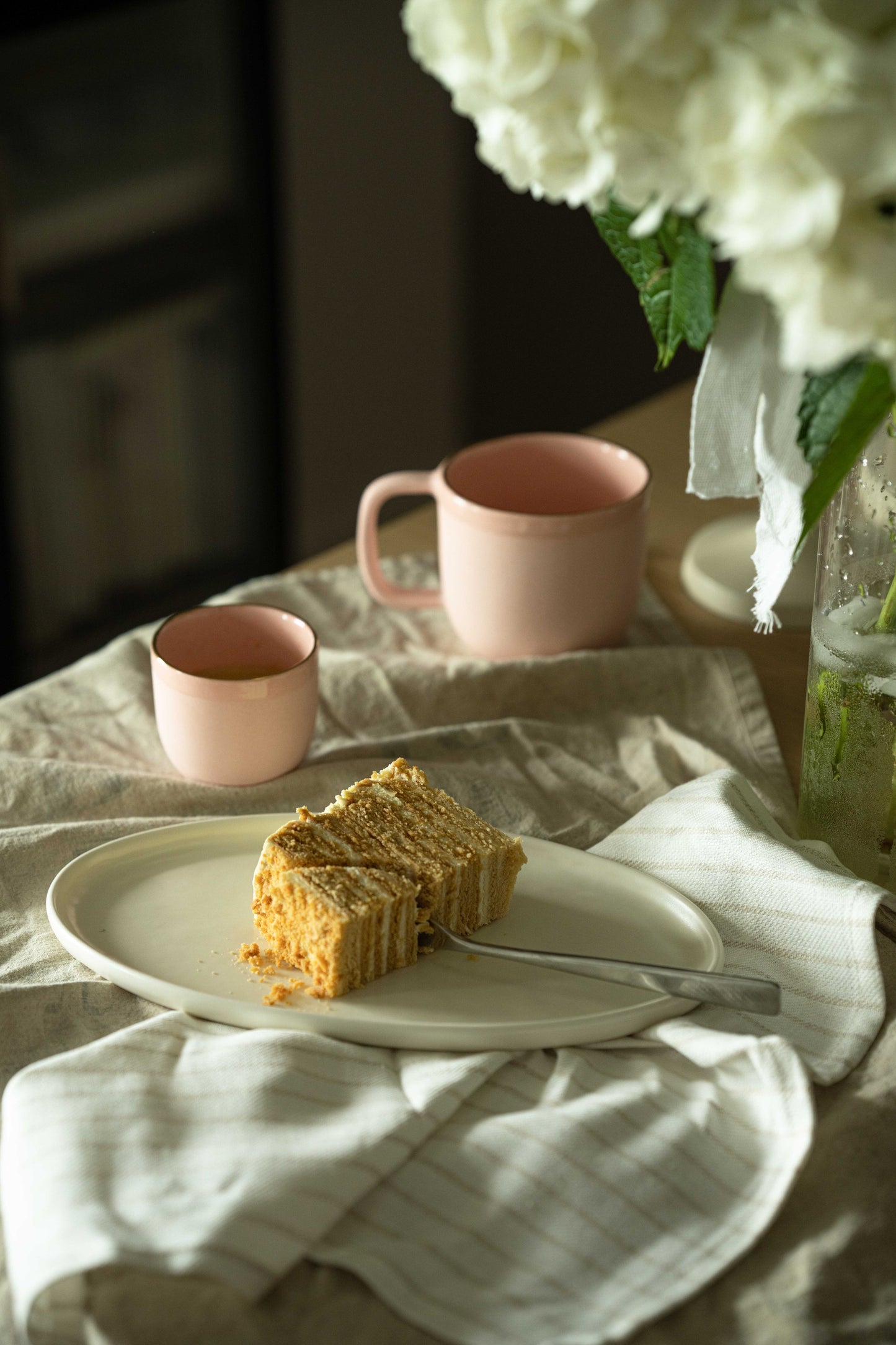 White Matte Stoneware Oval Serving Platter