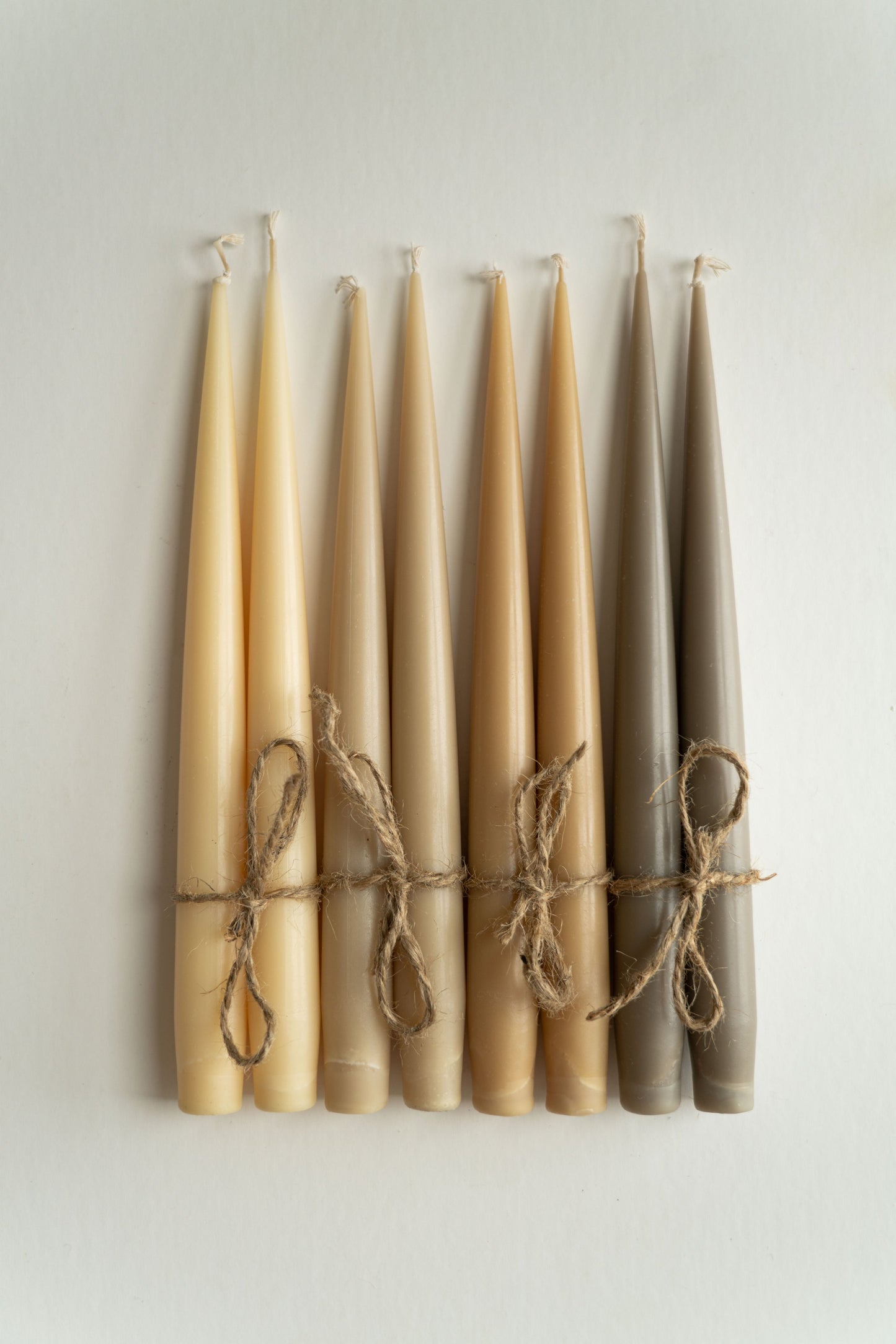 Hand Dipped Narrow Taper  Candle