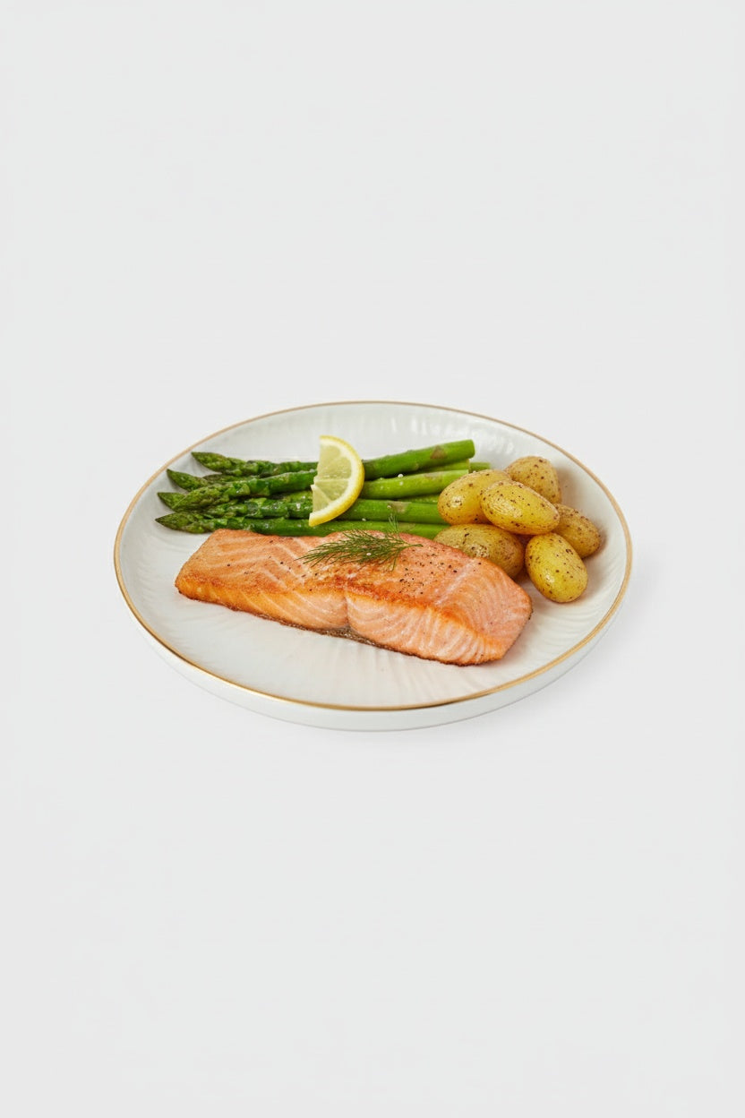 Handmade Porcelain Dinner Plates with Gold Rim. Relief Collection