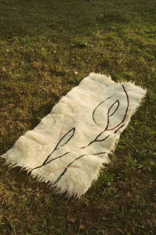 Handwoven Wool Runner Rug Bloom